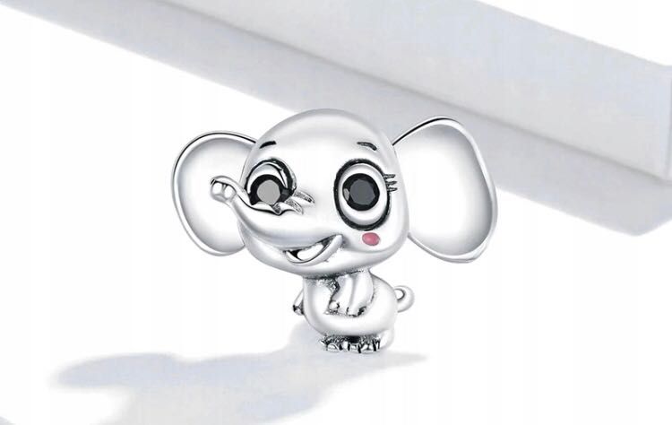 charms do pandora srebro s925 słoń słonik dziecko luck
