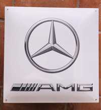 Placa esmaltada Mercedes AMG 40x40cm