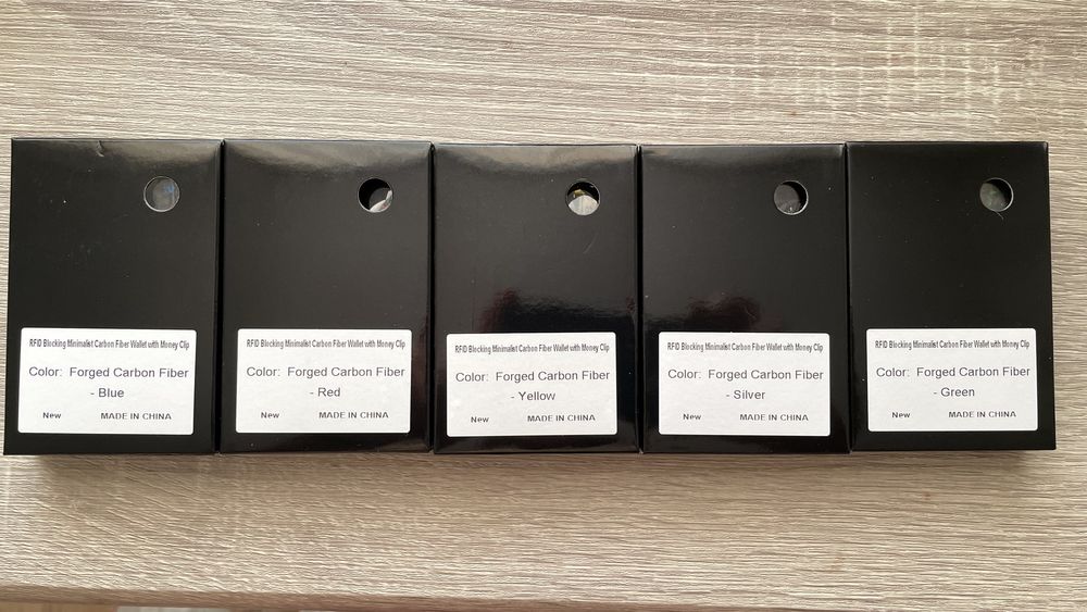 Тримач для грошей card holder/гаманець. З кованого карбону