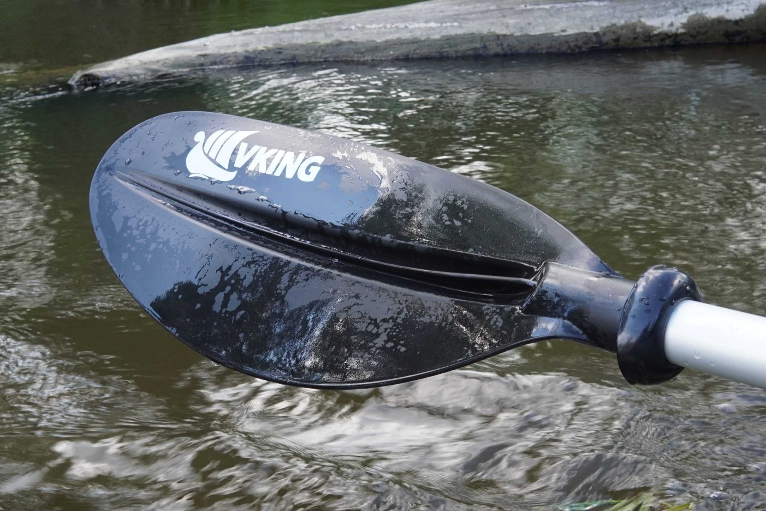 Wiosło packraft kajak składane czteroczęściowe 230 cm bardzo lekkie