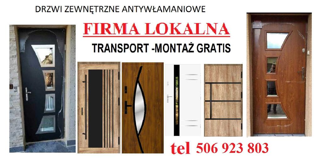Drzwi wejściowe ZEWNĘTRZNE-wewnętrzne z montażem do mieszkania w bloku