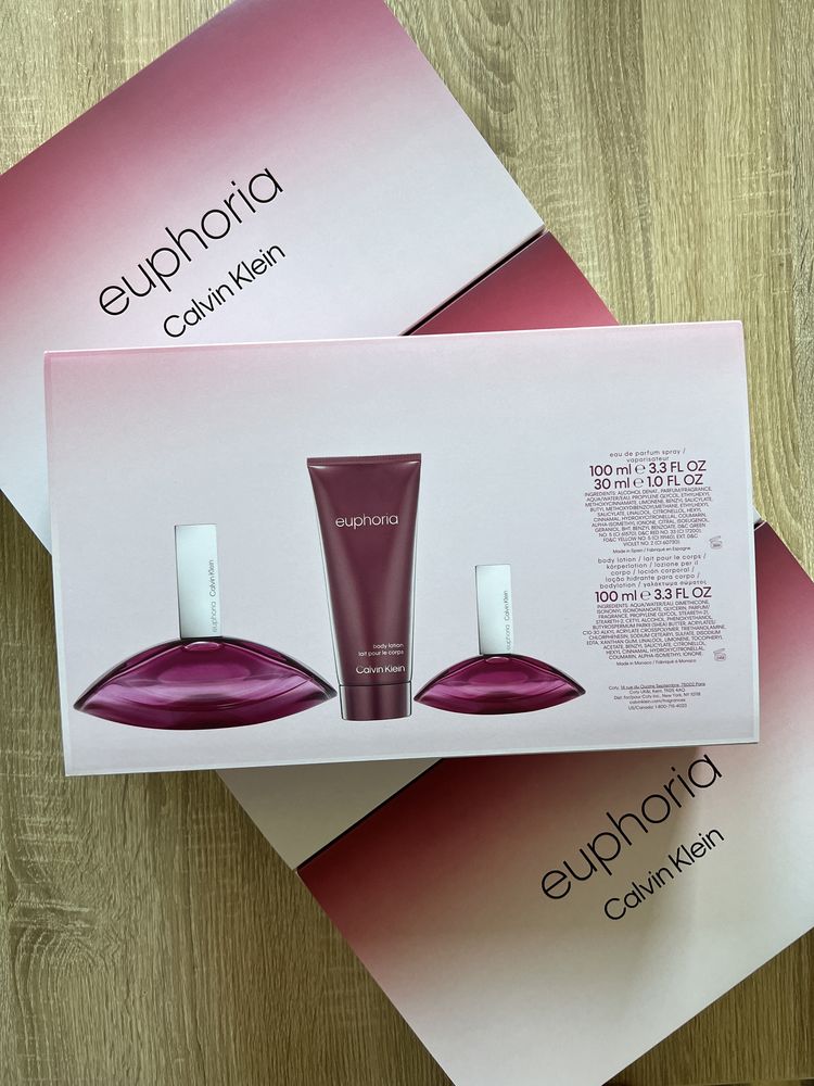 Calvin Klein Euphoria Zestaw prezentowy Edp 100ml + Edp 30ml + 100ml