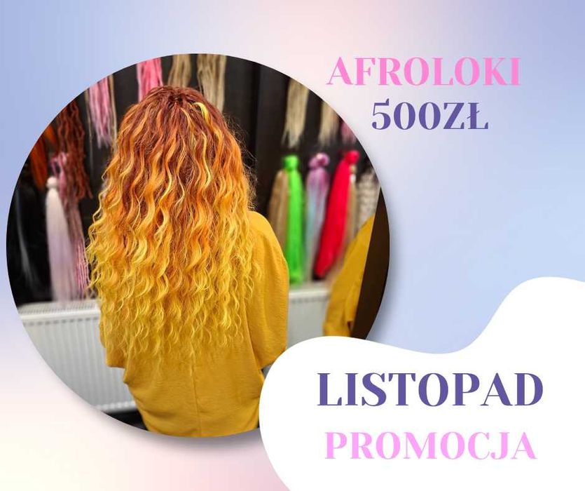 Afroloki dredy wielorazowe warkoczyki afrykanskie