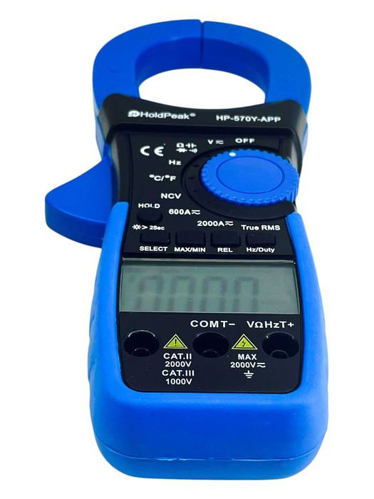 miernik cęgowy HP-570C-APP 1000A AC/DC z bluetooth