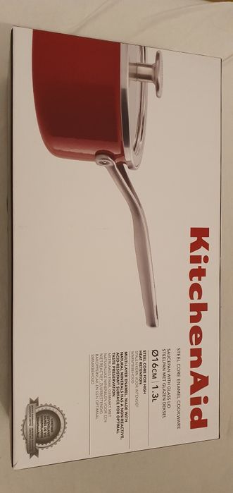 Kitchenaid rondel 16cm 1.3 l garnek pokrywka Kitchen Aid