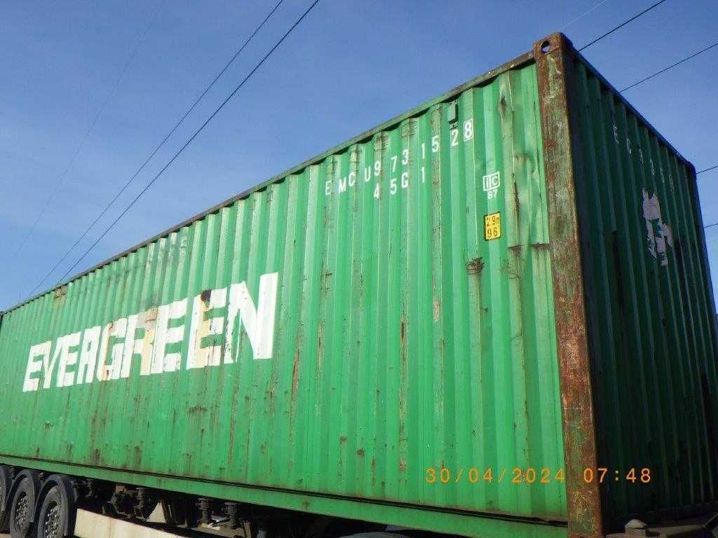Kontener 40'HC, 12m magazyn budowlany, szczelny w 100%