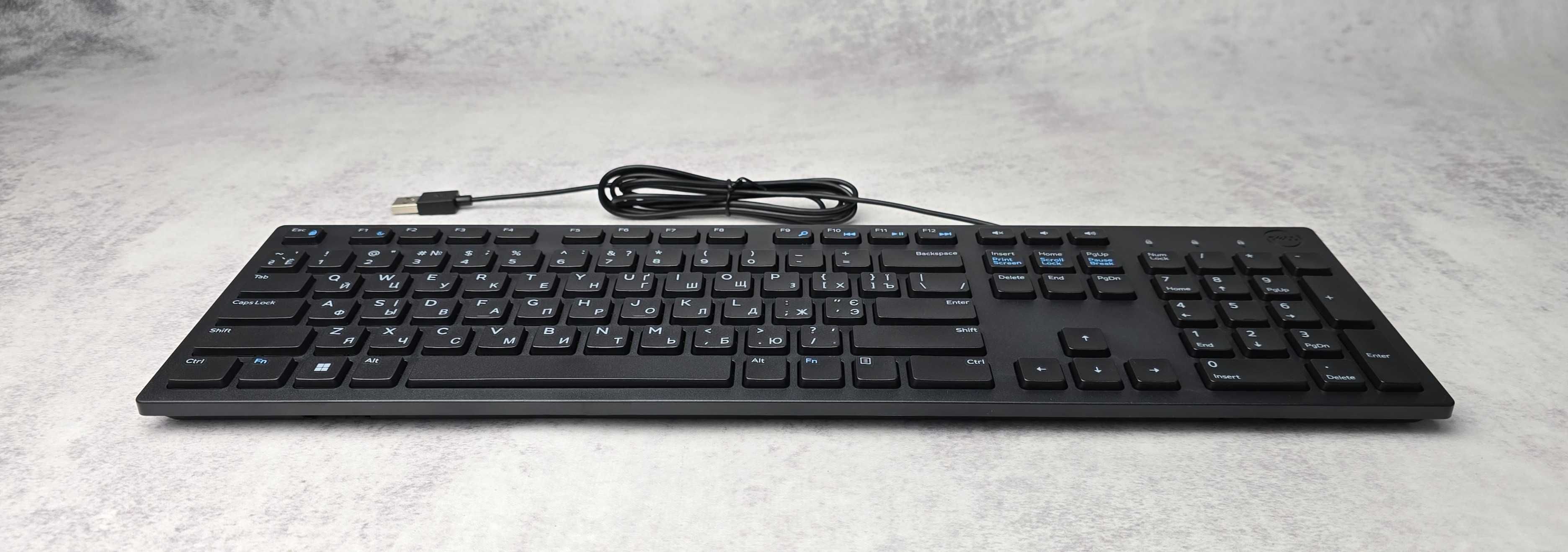 Клавіатура мультимедійна usb Dell kb216-bk-uke Нова
