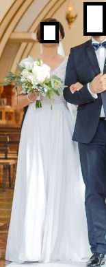 Suknia ślubna z welonem