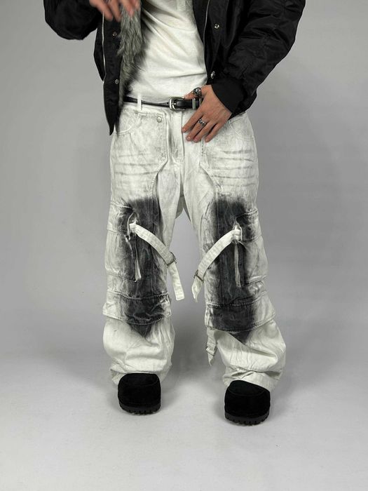 Джинси Acne Studios cargo білі карго штаны джынсы opium custom S M L