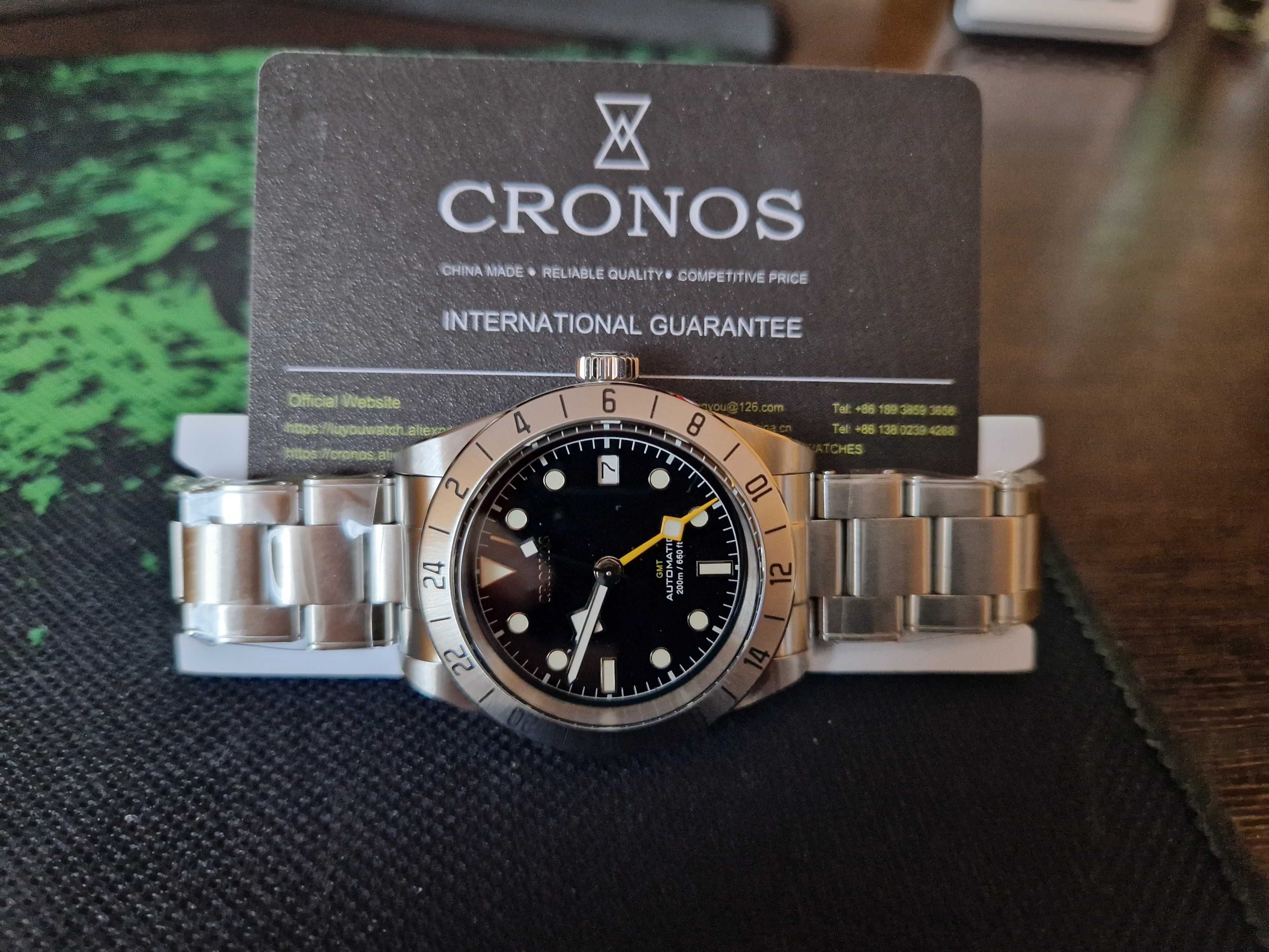 Nowy microbrand Cronos Vintage GMT 39mm
