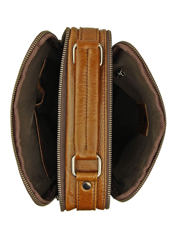 Чоловіча сумка ZZNICK 6802, коричнева