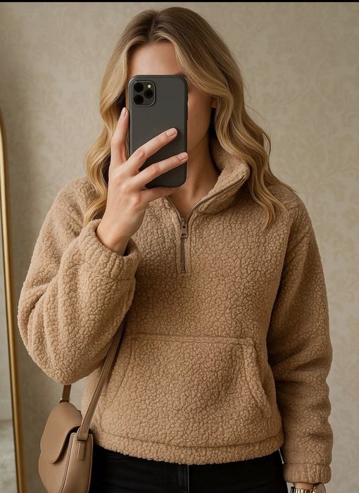 Ciepła bluza misiu /baranek 48/50/52