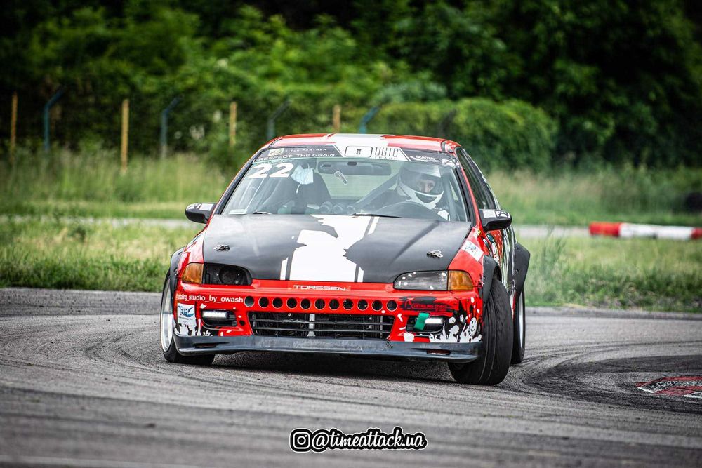 Civic EG, H22a red top, конкурент K20, тайматак, Time attack, кільцеві