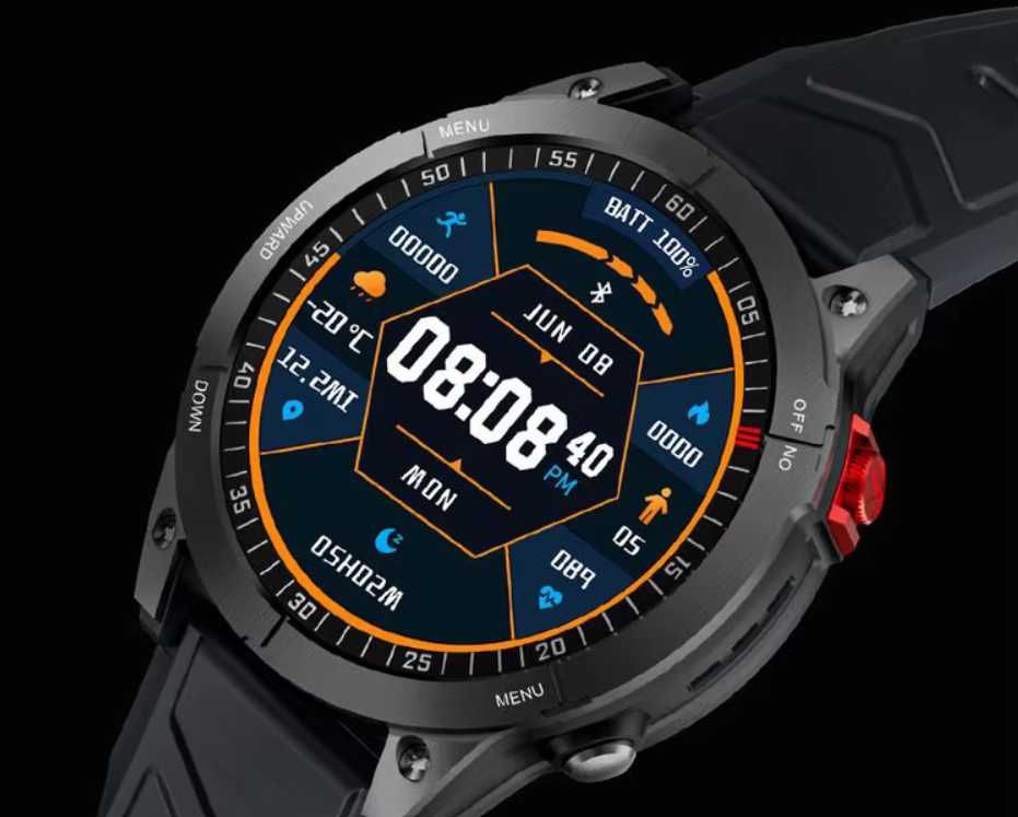 Smartwatch GS Fenix 7 , 1,5 cala ekran HD ,Pomiar Cukru we krwi