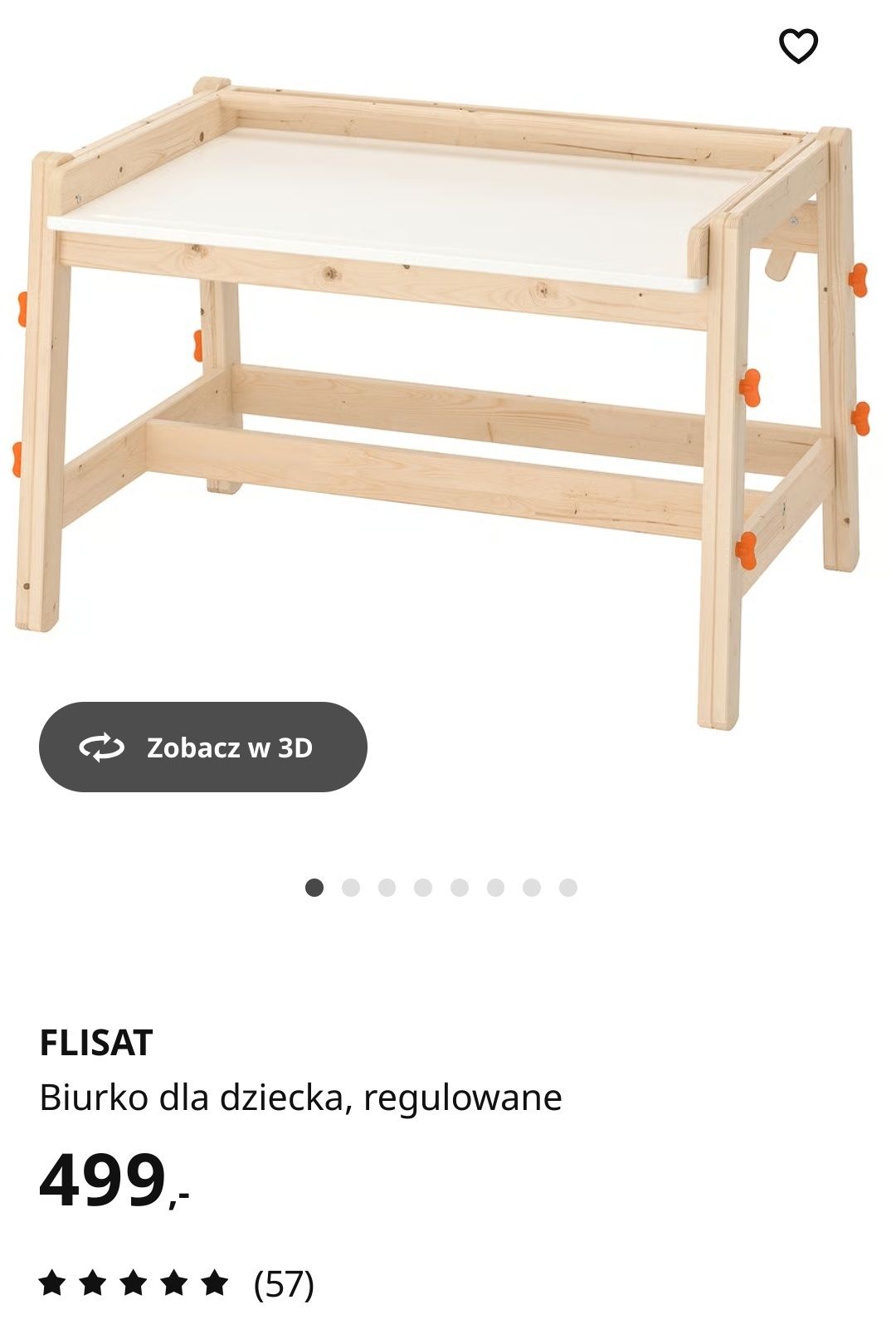 FLISAT ikea biurko dla dzieci