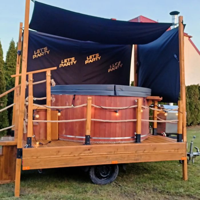 Balia ogrodowa mobilna / jacuzzi/ ruska bania do wynajęcia