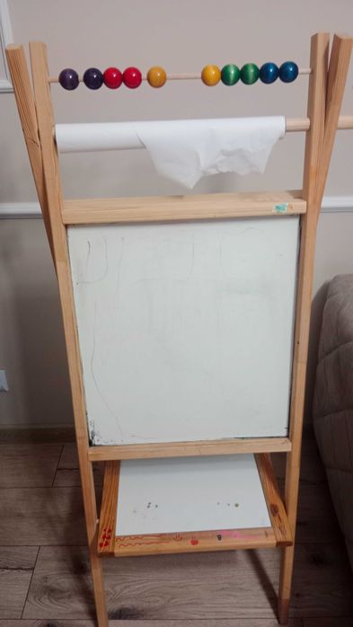 Tablica dla dzieci dwustronna z liczydłem