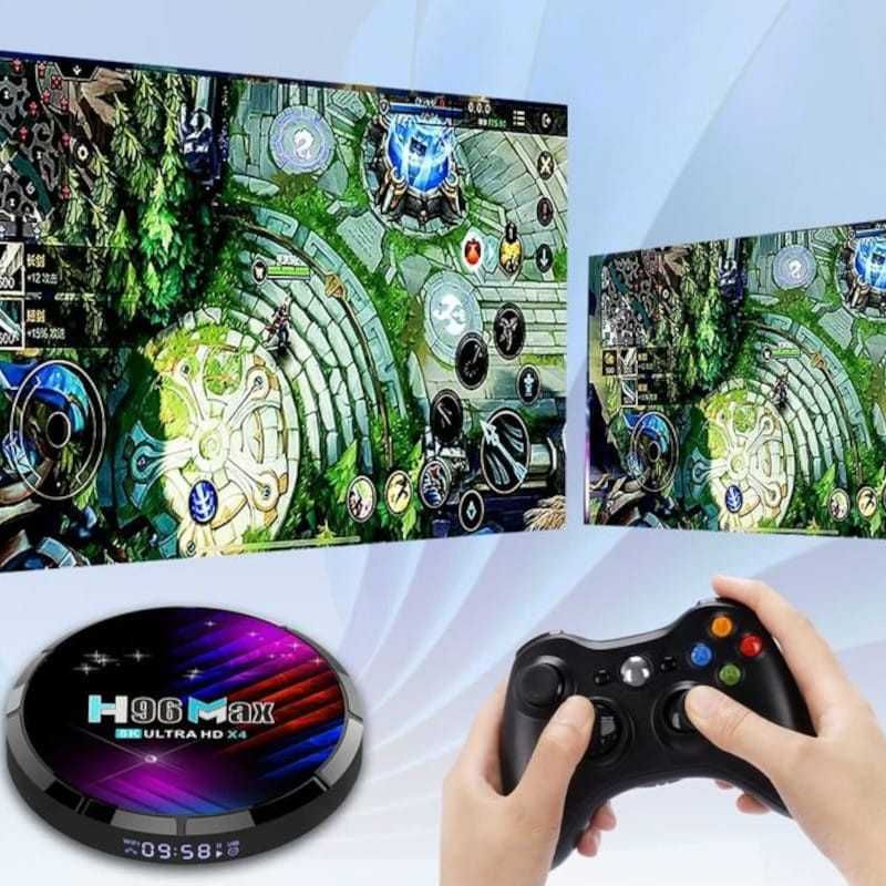 H96 Max X4: Android TV 8K c/ 4GB RAM e 64GB - Novo