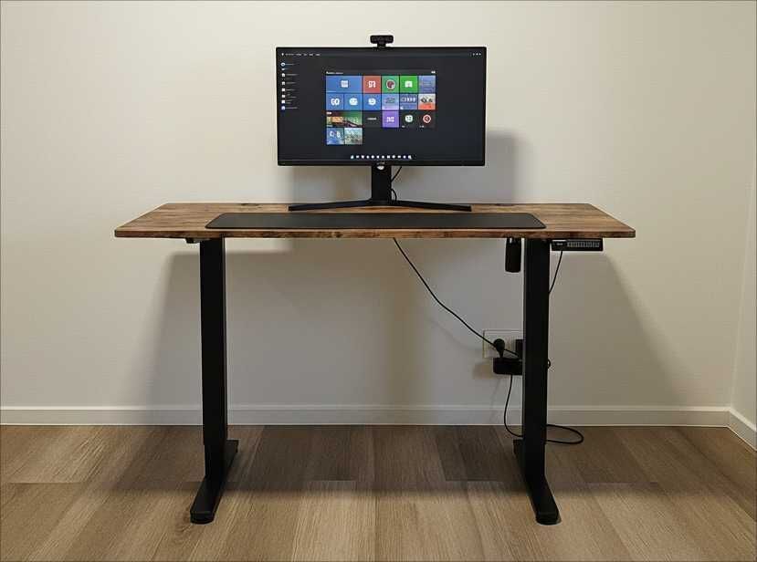 NOWE Biurko Elektryczne Regulowane 120x60 Gamingowe Podnoszone FAKTURA