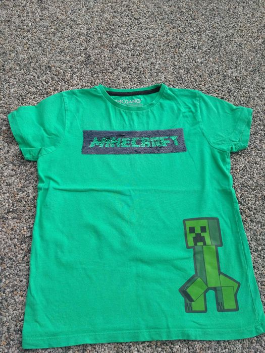 T-shirt podkoszulek 134 Monecraft Mojang Primark koszulka cliper