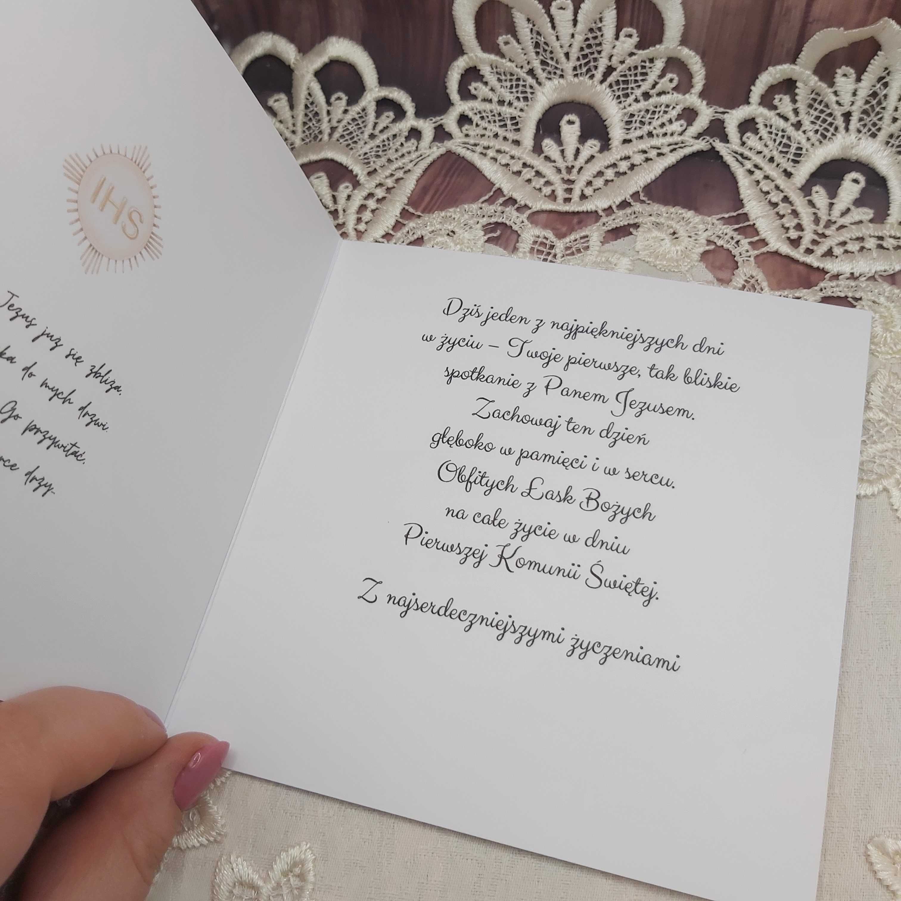 Kartka Pierwsza Komunia Święta dla chłopca