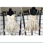 Lace & beads zdobiona sukienka mini gorsetowa gwiazdki L 40