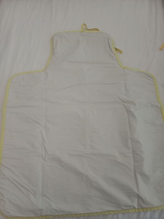 Saco maternidade, trocador fralda porta documentos bordados ponto cruz