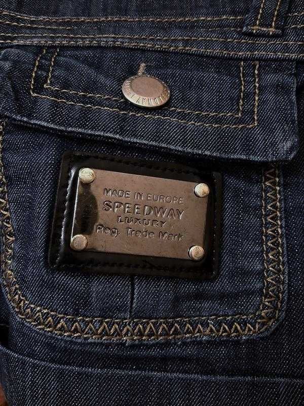 Speedway.брендові шорти джинсові сині із манжетами на дівчину 12-17р