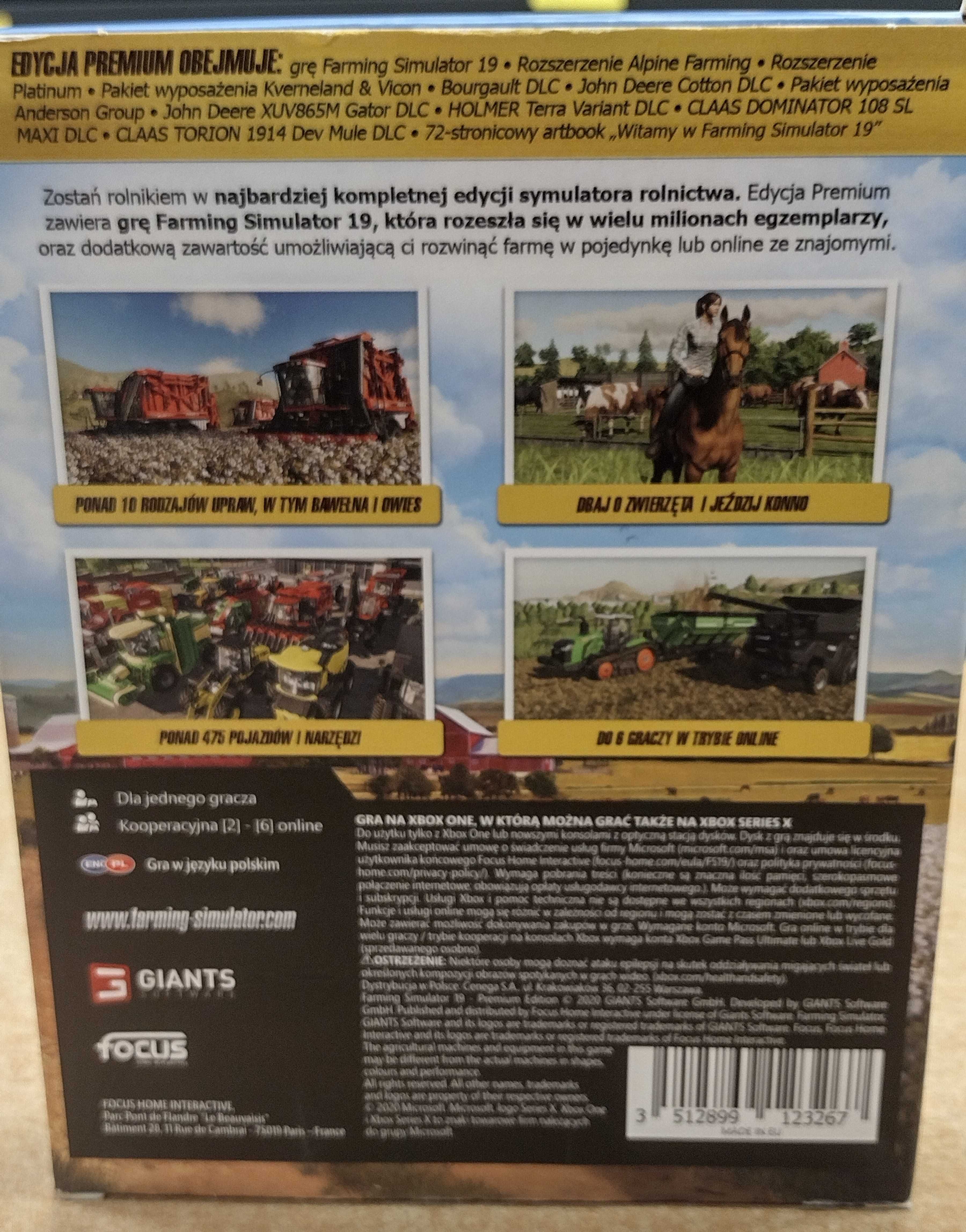 Gra Xbox one/series x FS19 Premium Edition -Komis MADEJ Dębica