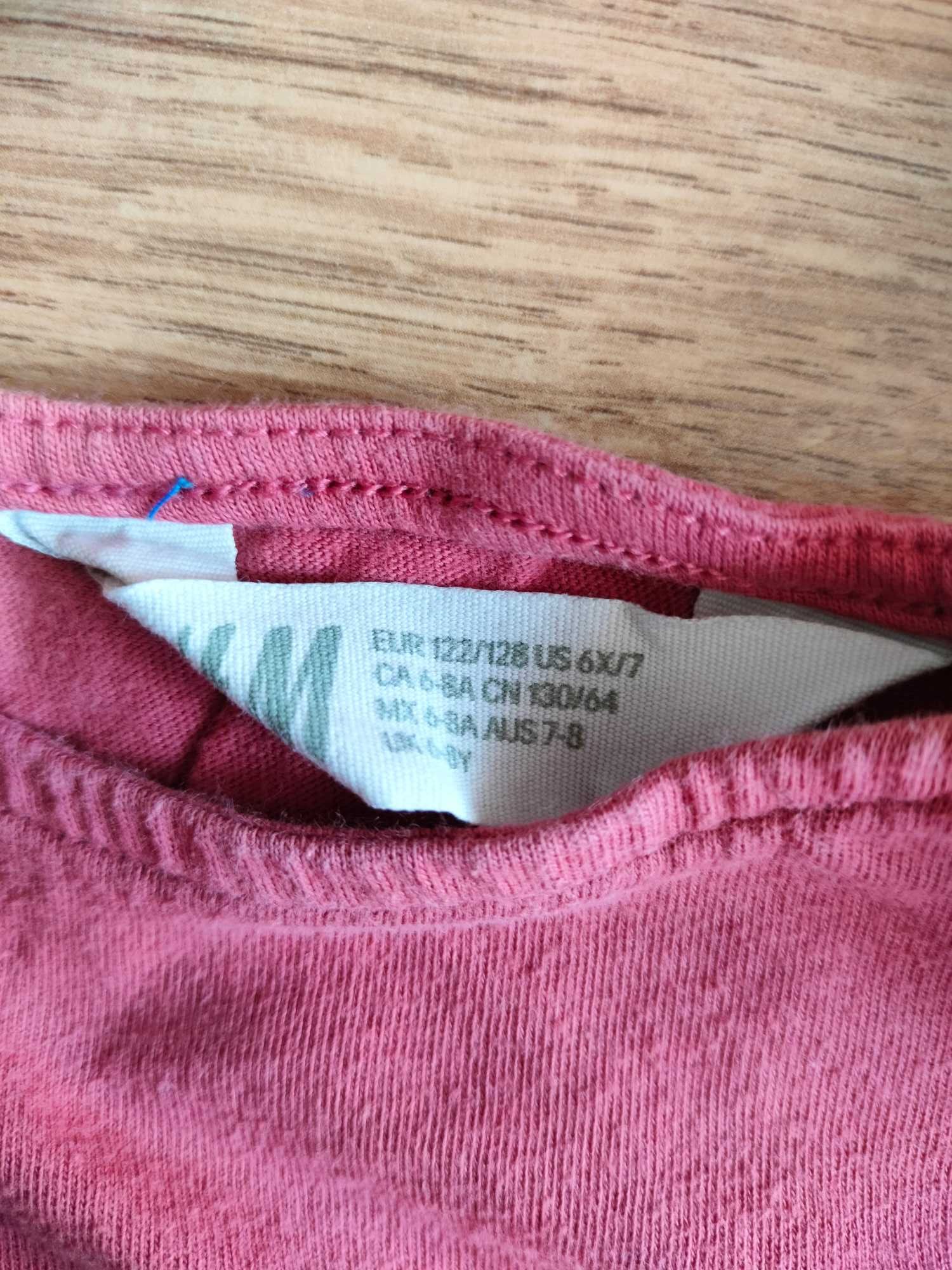 Koszulka bez rękawów H&M 122 cm z motylem