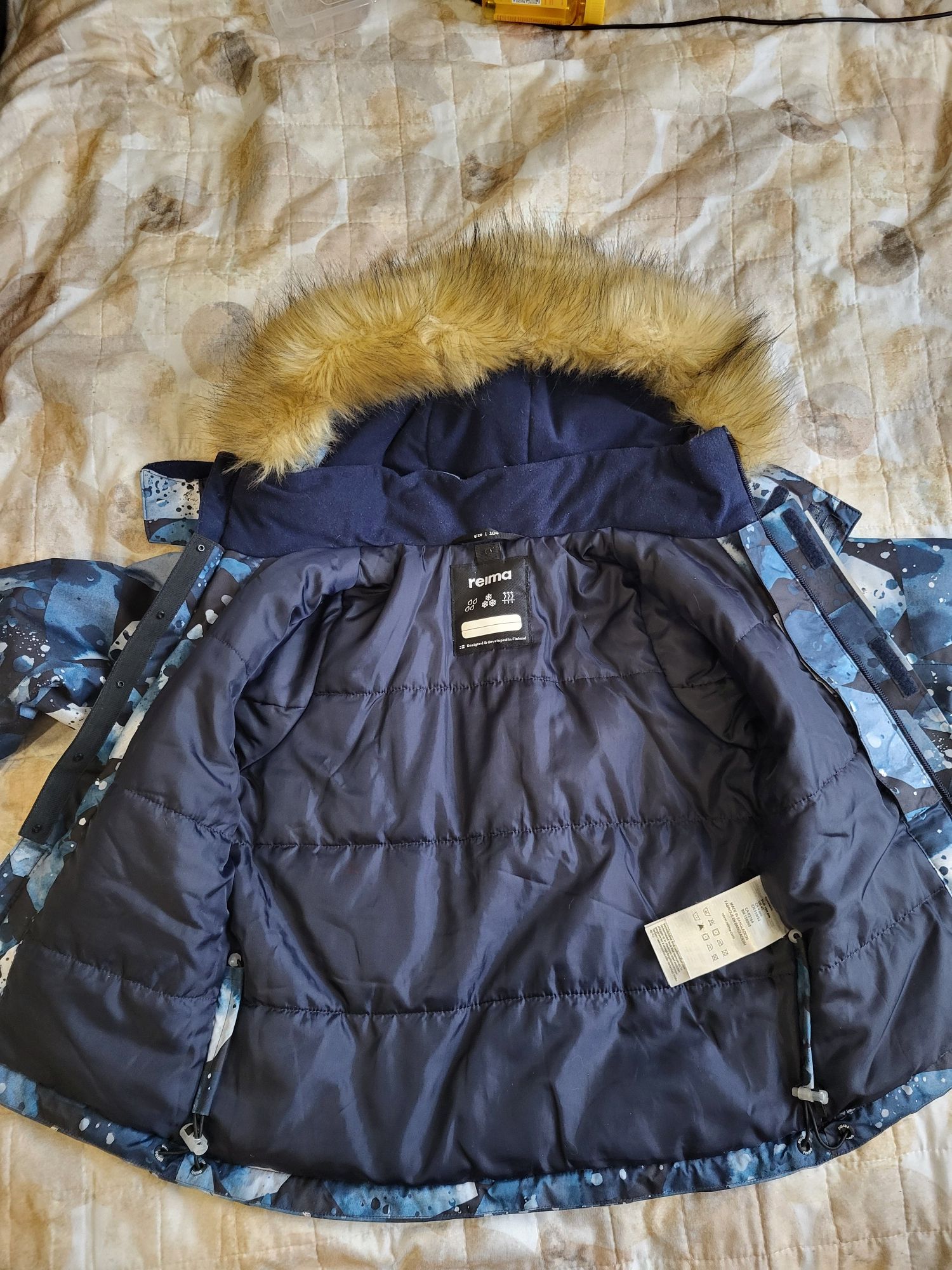Бу куртка зимова Reima Niisi 104 см з хутром