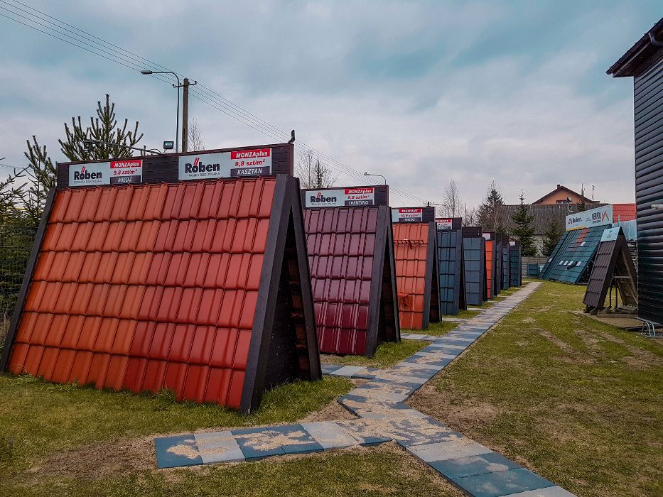 Dachówka ceramiczna Roben Monza Plus Trentino Czerwony Połysk z Dostaw