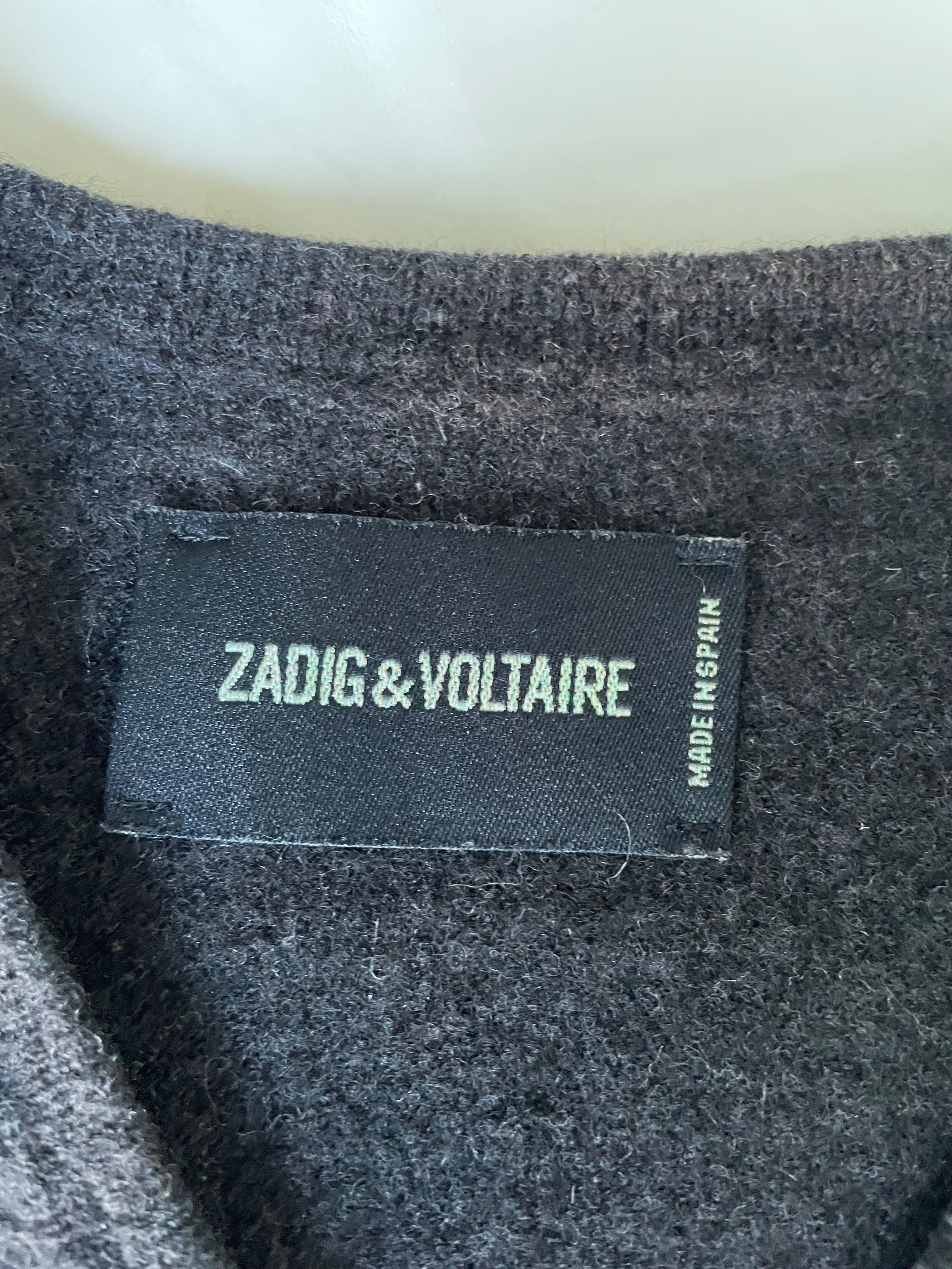 Camisola Zadig & Voltaire L azul-noite senhora 100% merino