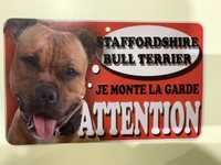 Placa aviso de cão