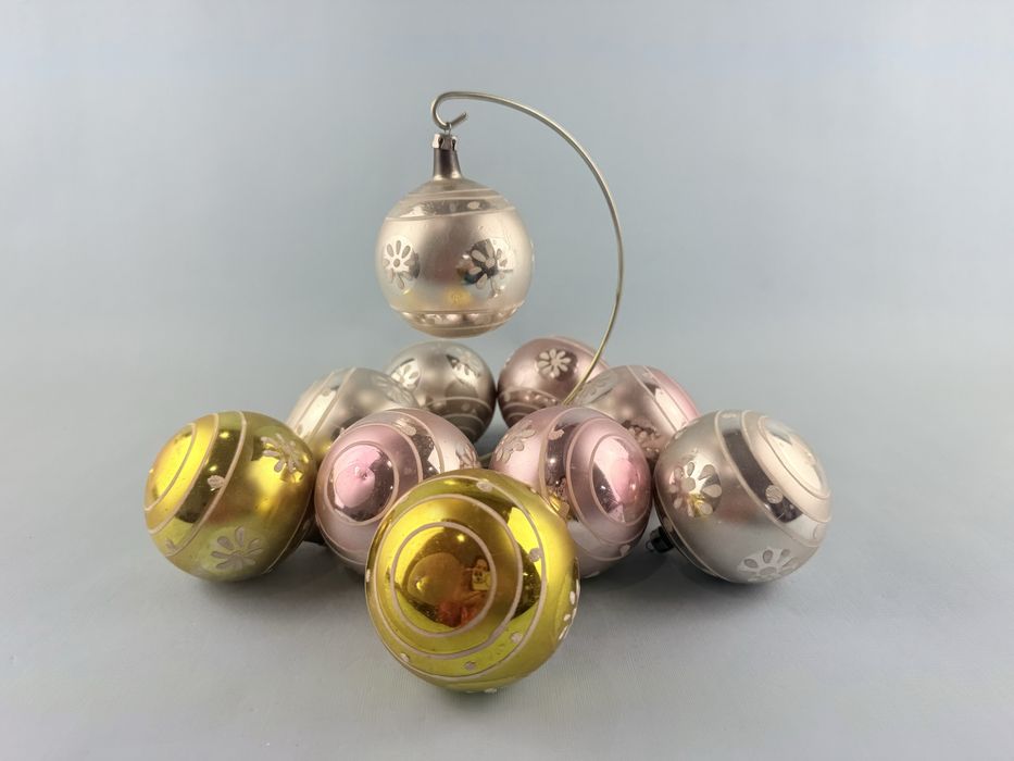 Bombki choinkowe bańki ozdoby świąteczne szklane