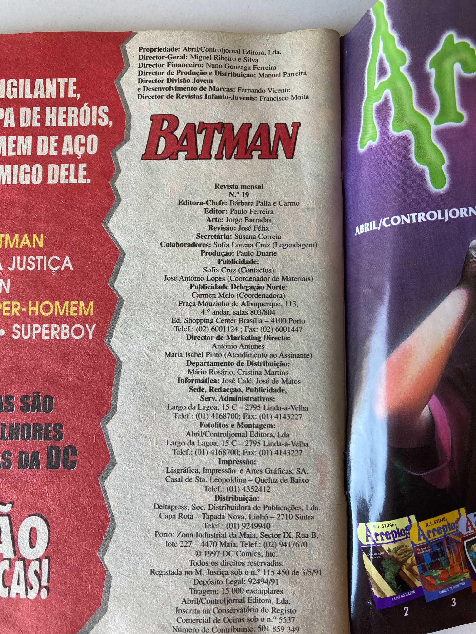 Zero Hora 19 Batman - Robins! (1996) HQ Banda desenhada Português PT
