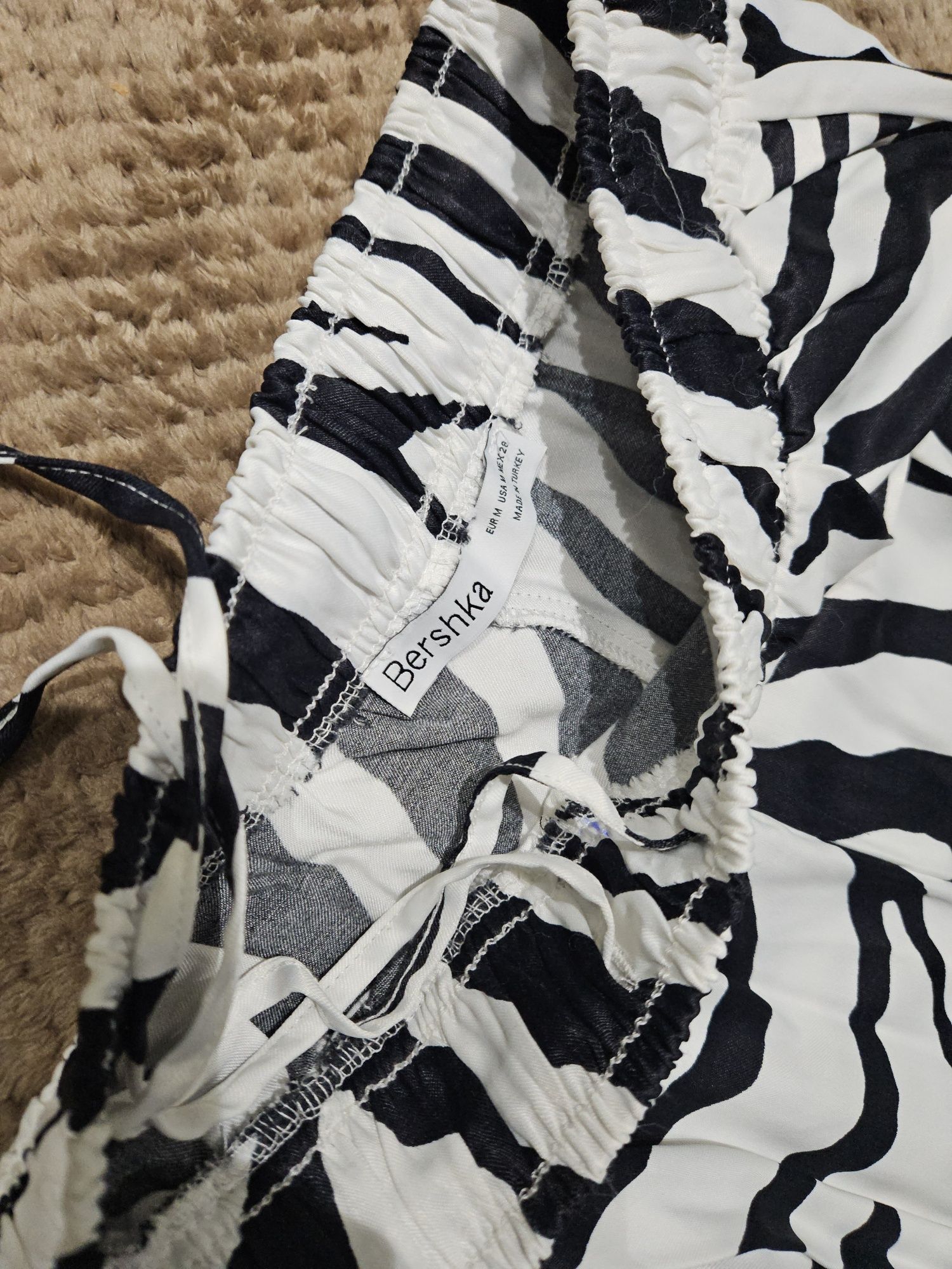 Брюки штаны штани зебра bershka