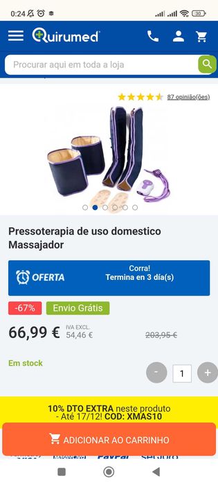 Pressoterapia  Fisioterapia ou Estética