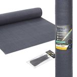 Siatka Cieniująca 90% Grafit Na Ogrodzenie 140 g/m2 1,5m x 25m