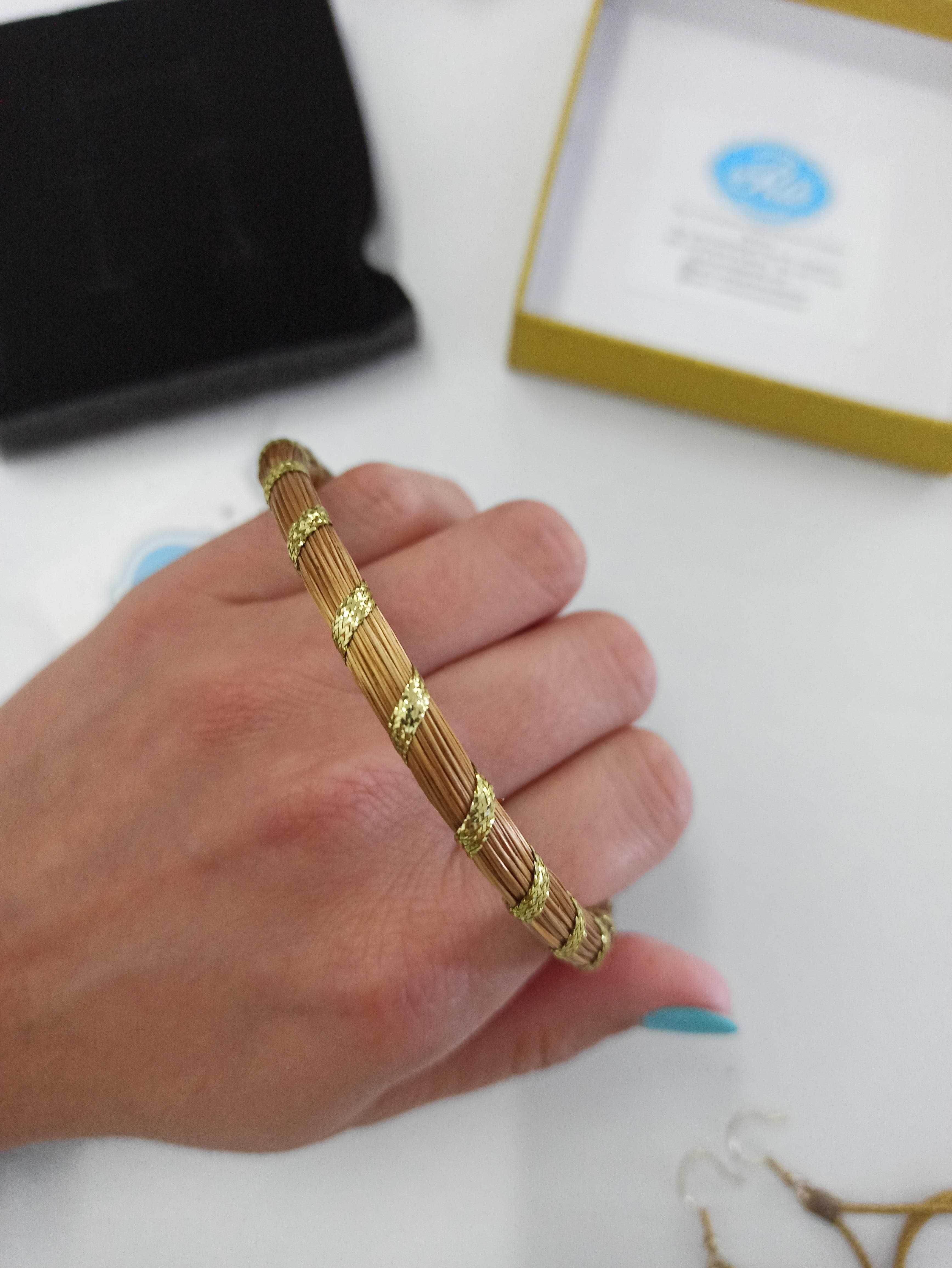 Conjunto em Capim Dourado do Brasil - Ouro vegetal