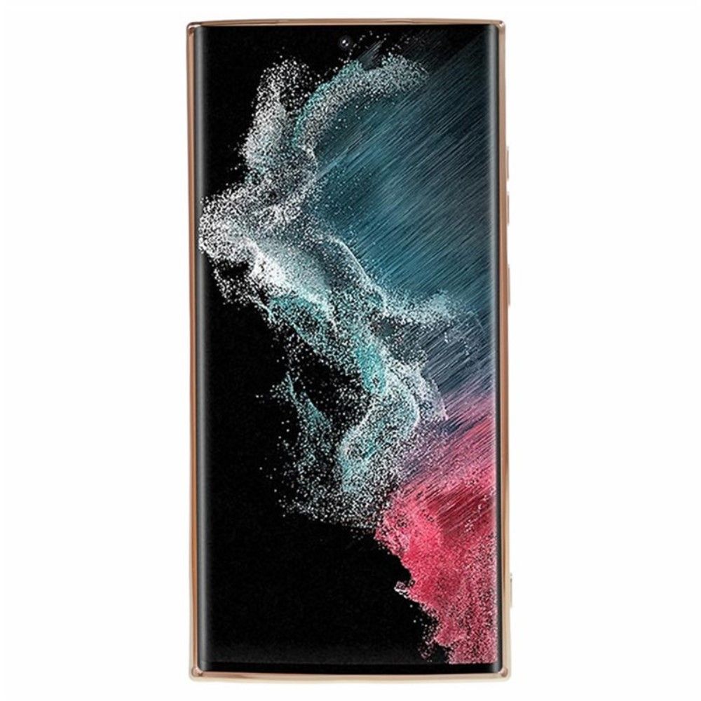Etui Plecki Samsung Galaxy S23 Ultra Różowy Złoty