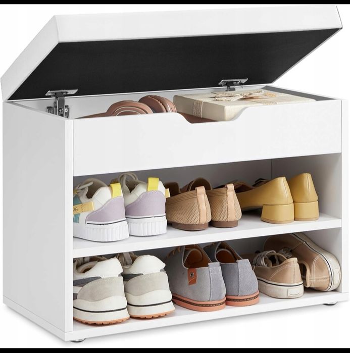 Szafka na buty z siedziskiem ławka ze schowkiem regał na buty 60x30x44