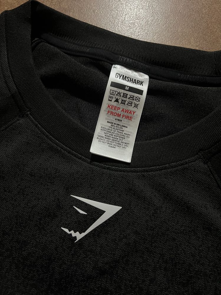 Gymshark Shadow Seamless tshirt koszulka onyx v5