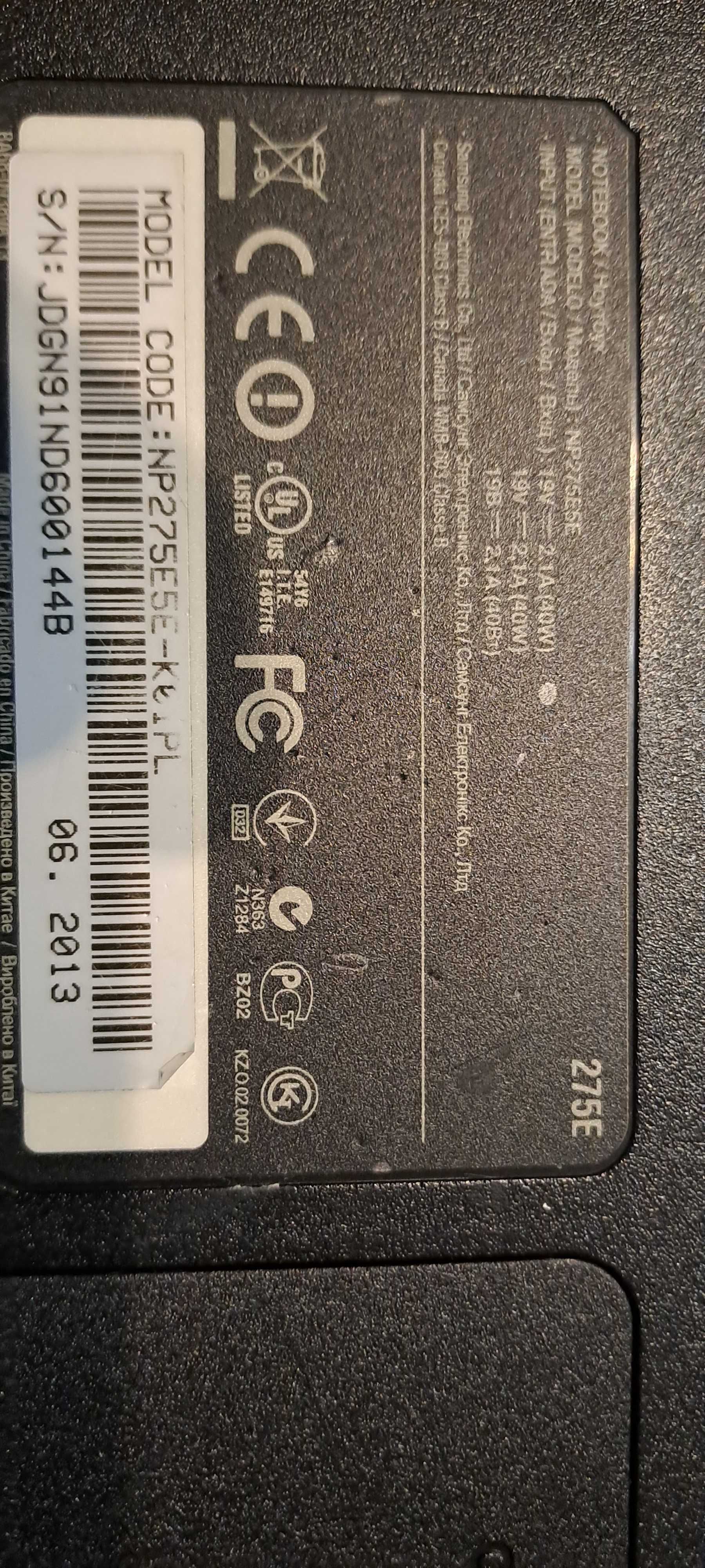 Laptop Samsung NP275E5E