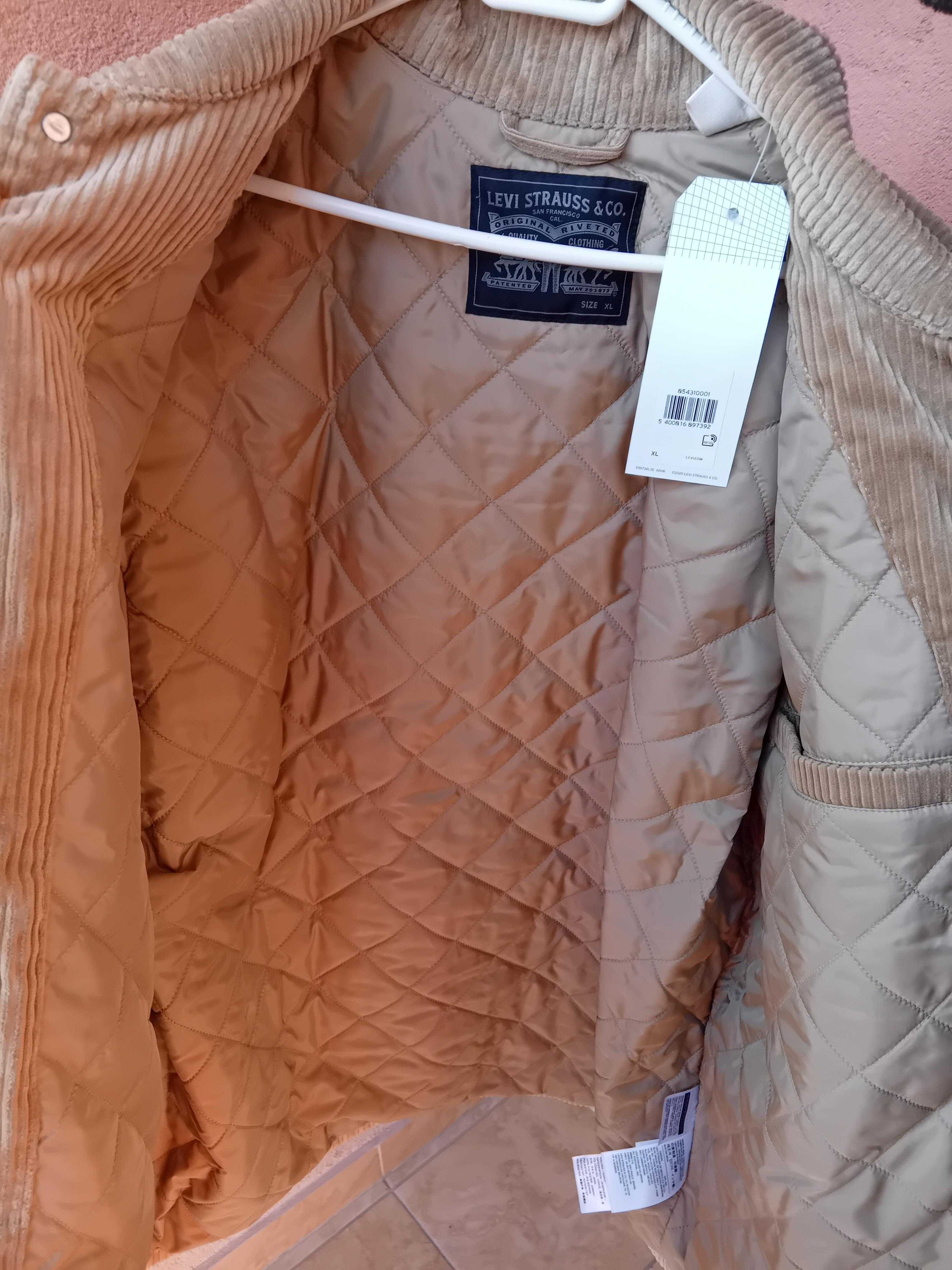 Levi's kurtka męska sztruksowa długa oversize xl jak xxl
