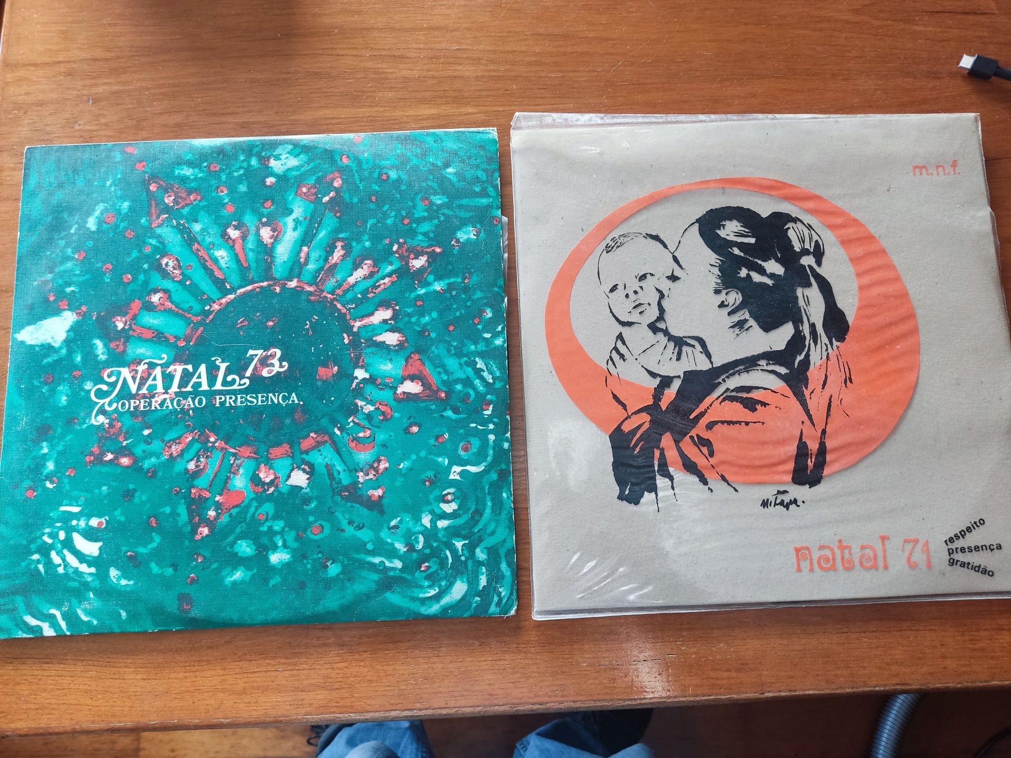 Discos LP raros Vinil ultramar MNF Natal 71 e 73