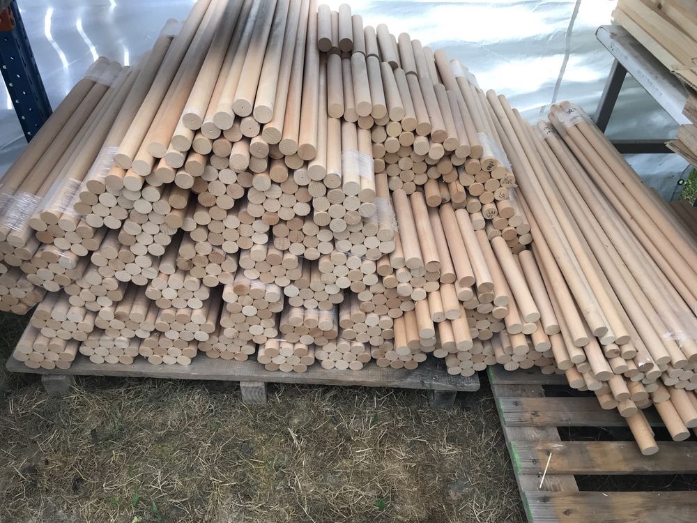 Drążki bukowe fi30mm długość 1000mm Wwa Ursus
