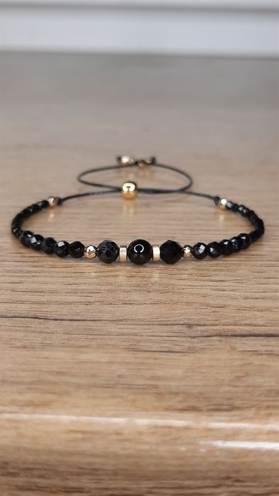 Bransoletka z czarnym turmalinem