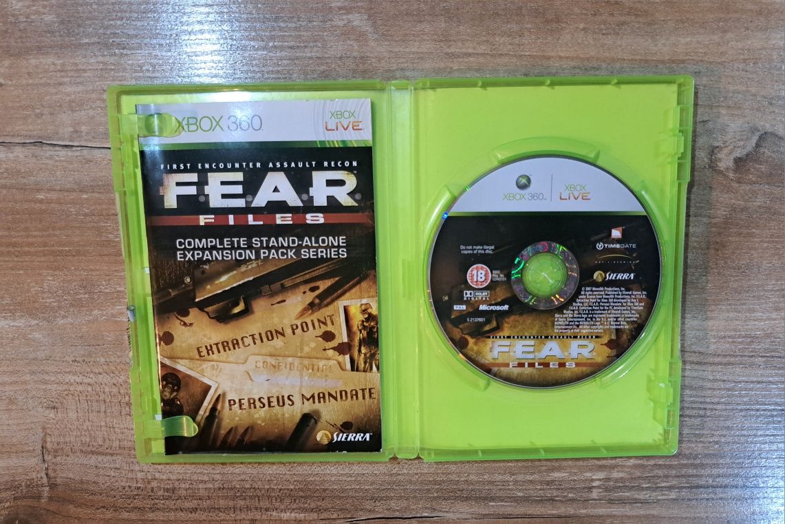 Fear Files Xbox 360 Komplet 3xA  F.E.A.R.