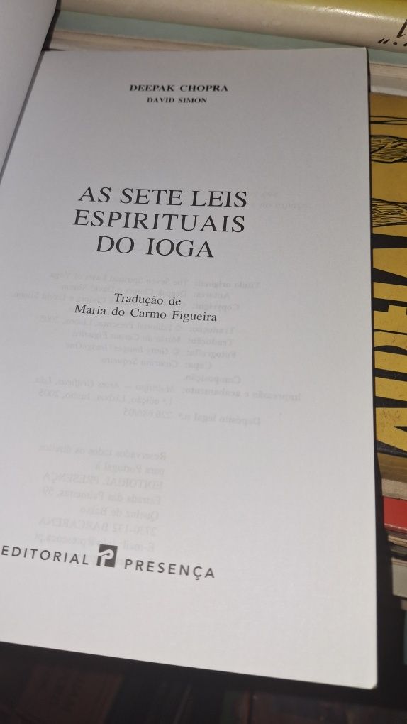 Ioga deepak chopra david simon sete leis espirituais